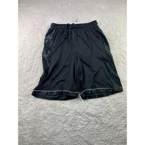 North 15 Sports Gear Shorts Mens Medium Black Athletic Mesh Polyester Pockets